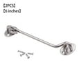 thumbnail image 1 of VONKY Window Eye Latch Gate Door Window Stainless Steel Windproof Lock Hook with Mounting Screws, 6 Inch, 1 of 8