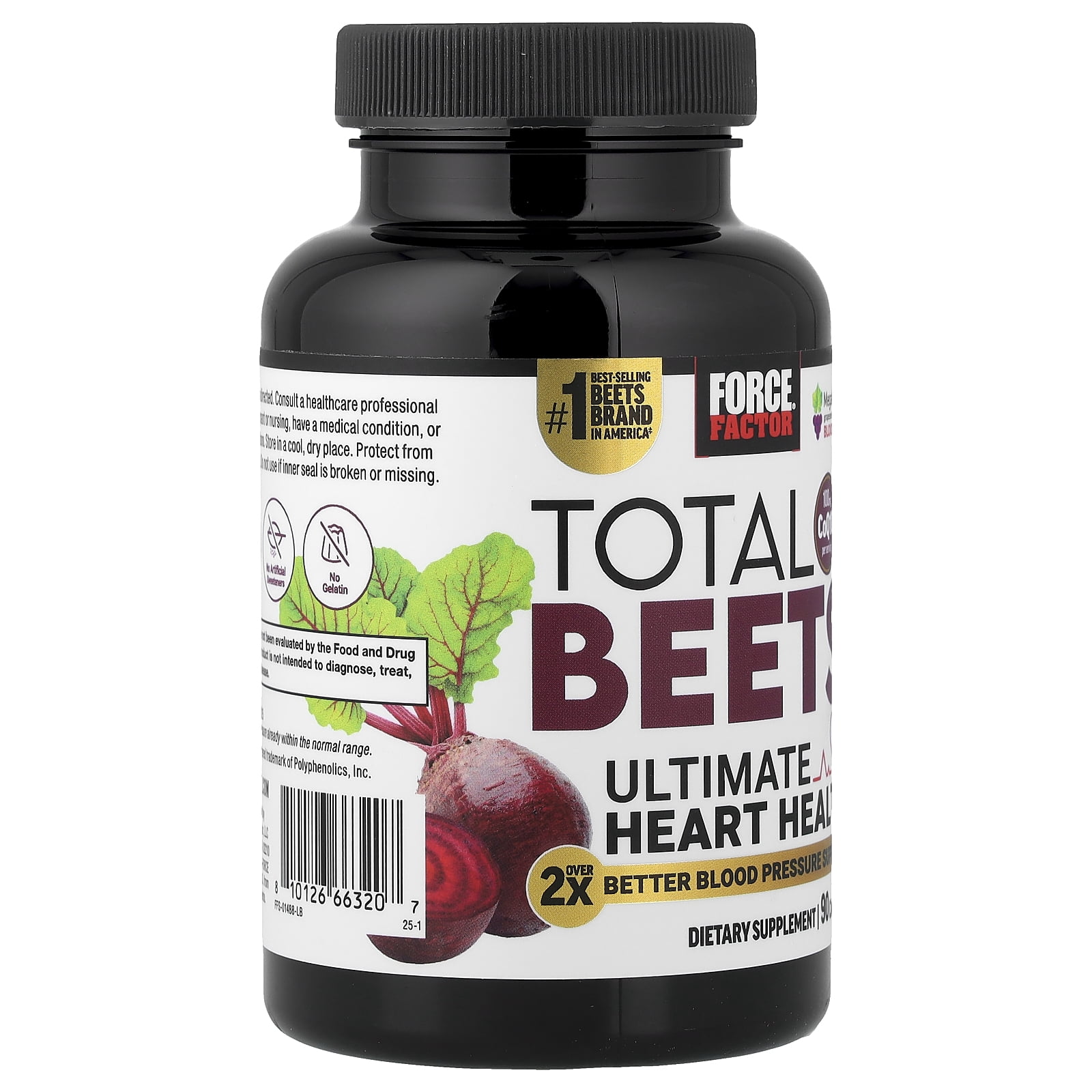 Force Factor Total Beets®, Ultimate Heart Health, 90 Capsules