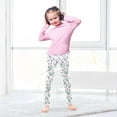 thumbnail image 5 of joogoo Girls' Leggings Floral Leaf Yoga Pants 5T, 5 of 8