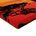 thumbnail image 2 of Ambesonne African Fitted Sheet, Mother and, Twin XL Size, Scarlet Yellow and Black, 2 of 3