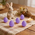 thumbnail image 4 of AURIGATE Easter Flocked Egg 2.55x3.74in, Foam Fluffy Colorful Easter Egg for DIY Craft, Home Decor, Easter Egg Hunt, Spring Holiday Party Supplies, 4 of 6