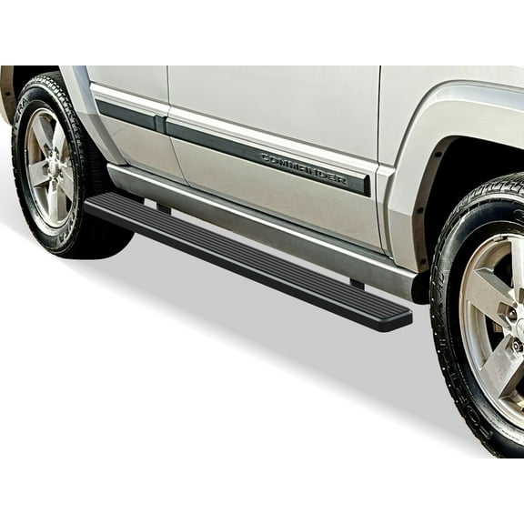 APS Running Boards 5 inches Matte Black Compatible with Jeep Grand Cherokee Commander 2005-2010 (Exclude SRT and Trail Hawk Models) (Nerf Bars Side Steps Side Bars)