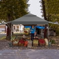 thumbnail image 4 of Costway 10'x17.6'Outdoor Instant Pop-up Canopy Tent Dual Half Awnings Adjust Patio Gray, 4 of 10