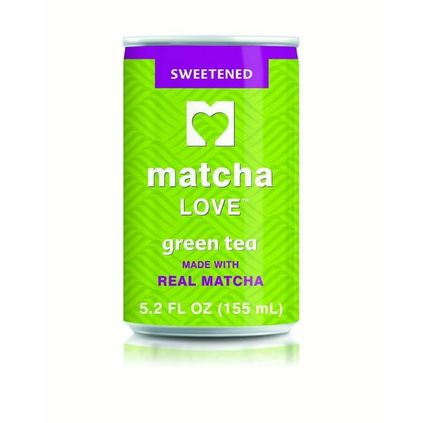 Matcha LOVE Sweetened Green Tea w/ Real Matcha, 5.2 Fl Oz