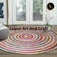 thumbnail image 6 of Jaipur Art And Craft Jute and Cotton Area Rug Natural Fiber Hand Braided Reversible Carpet for Indoor (10x10 Sq Ft), 6 of 9