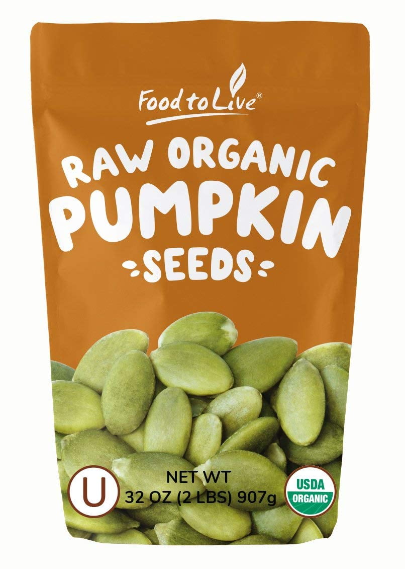 Organic Pepitas / Pumpkin Seeds, 2 Pounds No Shell, NonGMO, Kosher