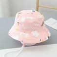 thumbnail image 2 of Gelikeya Toddler Baby Beach Hat Size 2T-4T Cute Cartoon Animal Print Bucket Hats Soft UPF 50+ Summer Sun Protection Vacation Sun Hat Z06-Red, 2 of 5