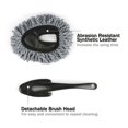 thumbnail image 3 of Qyaukm Mini Microfiber Car Duster Brush Multi Functional Car Cleaning Brush Car Interior Exterior Accessories Cleaning and Washing Tool for Car Grey, 1*Gray Car Wash Wax Mop, 3 of 6