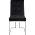 thumbnail image 4 of Pemberly Row Contemporary Velvet Dining Chair in Black (Set of 2), 4 of 7