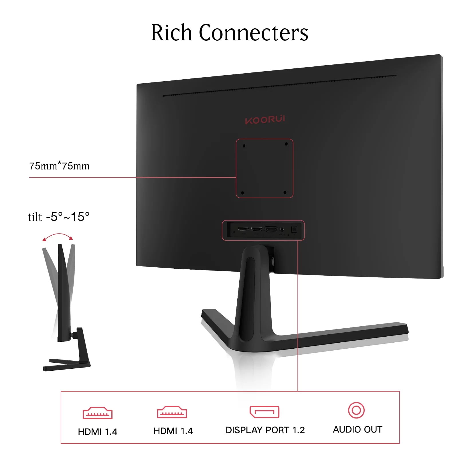 Koorui 24e4 Inch Gaming Monitor Fhd 19201080 Computer Monitor 165hz