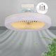 thumbnail image 5 of M Buder Ventilador de Techo con Luz LED 25.9 cm / 10.2 inches 30W E27 Control Remoto 3 Velocidades 3 Colores Silencioso Amarillo Moderno, 5 of 9