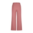 thumbnail image 5 of FRSASU Women's Dress Pants Wide Leg Pull On Stretchy Work Slacks High Waisted Business Casual Straight Trousers with Pockets Pink, 5 of 9