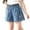 /v699Blue1548, variant on Child Pants Classic Girls Blue Solid Color Denim Wide Leg Jeans With Chain Digital Print For Youth Fashion Casual Pants For Tween Girls Leisure Summer Trousers