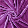 thumbnail image 4 of GustaveDesign 40 x 55 Inches Super Soft Coral Fleece Blanket, Lightweight Warm Flannel Fleece Throw Blanket for Home Decoration,Couch,Car,Travel "Purple", 4 of 7