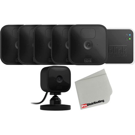 4 Cam Outdoor Wireless Security Camera with Mini Indoor Camera Bundle and Microfiber Cloth