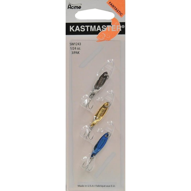 Acme Tackle Kastmaster Kit Fishing Lure Spoon 1/24 oz. 3pk Assorted Colors  