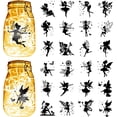 thumbnail image 1 of 24 siluetas de hadas para decorar tarros de cristal, de PVC, troqueladas con láser, de ángeles, para álbumes de recortes, de cartón., 1 of 9