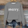 thumbnail image 2 of WEAIXIMIUNG Sweat-Shirt pour Enseignant Grande Taille Manches Longues Col Rond Imprimé de Noël Léger Hoodie, 2 of 5