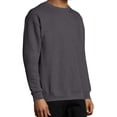 thumbnail image 3 of Hanes Crewneck Sweatshirt for Unisex | 7.8oz 50/50 US Grown Cotton/Polyester ComfortSoft Ecosmart XP Fleece Pullover Charcoal Heather Sweatshirt Bulk 2 Pack Size 2XL, 3 of 6