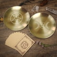 thumbnail image 4 of Namzi Altar Ritual Plate Dish Astrology Tarot Plate Ring Trinket Holder for Smudging Decoration Trays used for Altar, Prayer, Ritual 5.5inch（06）, 4 of 5