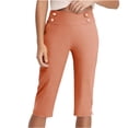 thumbnail image 5 of Inleife Capris for Women Oversized Drying Tight Elastic Comfortable Fitness Pants Yoga Pants Stretch, 5 of 6