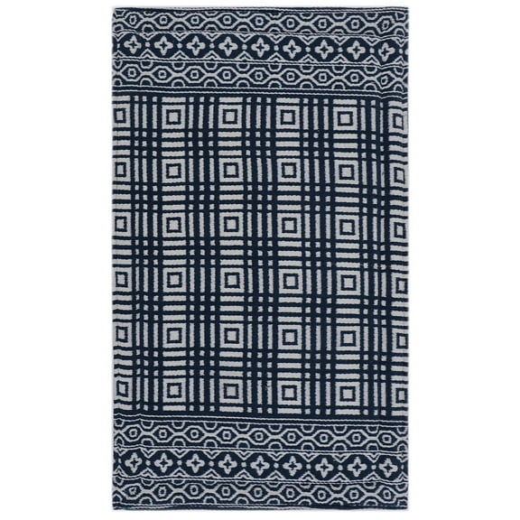Rugsmith Black Machine Woven Sienna Anti-Fatigue Kitchen Mat, 20" x 36"
