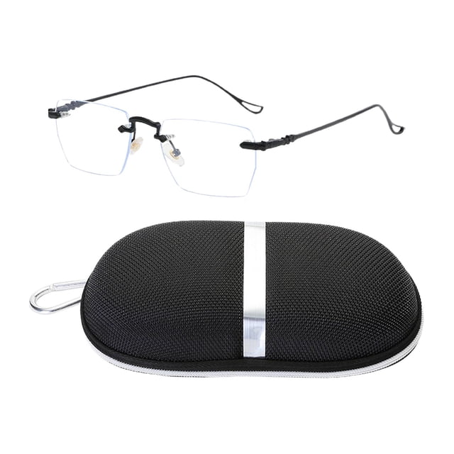 Gafas de juego Yuyangstore lentes planas transparentes antiluz azul para mujer Negro