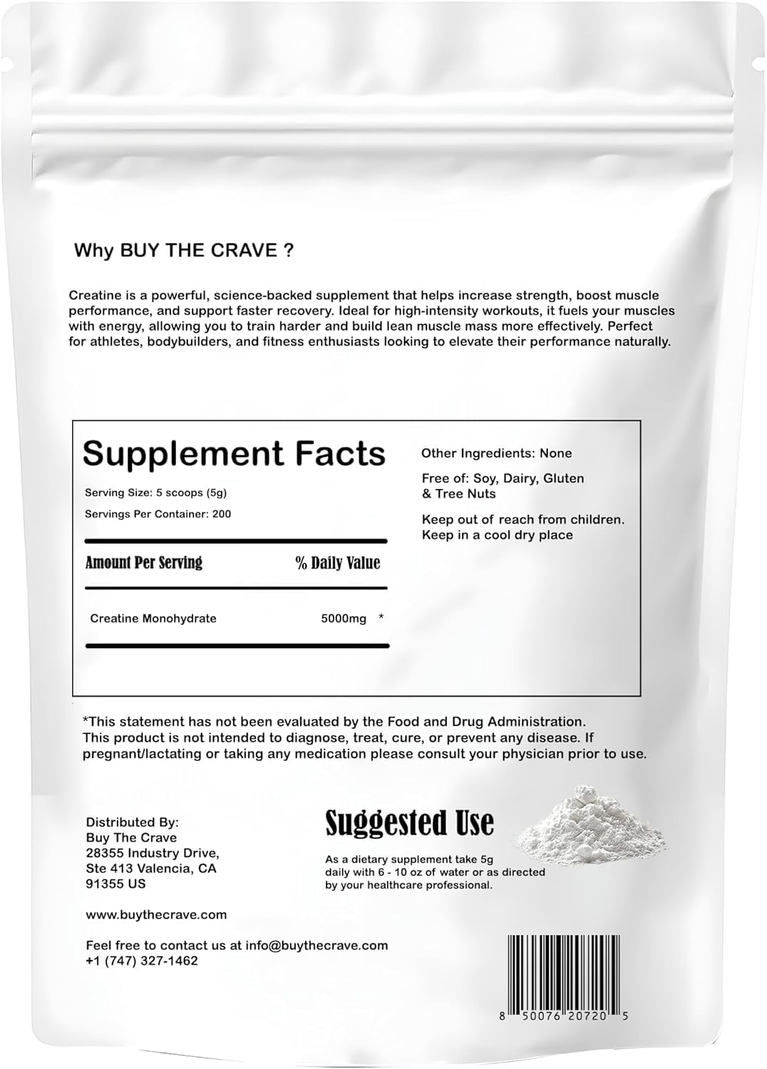 Ultra-Pure Micronized Creatine Monohydrate Powder - Maximize Strength, Power, and Muscle Growth - Unflavored, Gluten-Free (200 Servings, 1000g)
