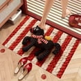thumbnail image 1 of Weloille Year of the Horse Red Entryway Floor Mat 1.31'x1.97', Non-Slip Backing Absorbent Washable Welcome Mat, Stain Resistant Festive Rug for Entrance Hallway Front Porch, 1 of 6