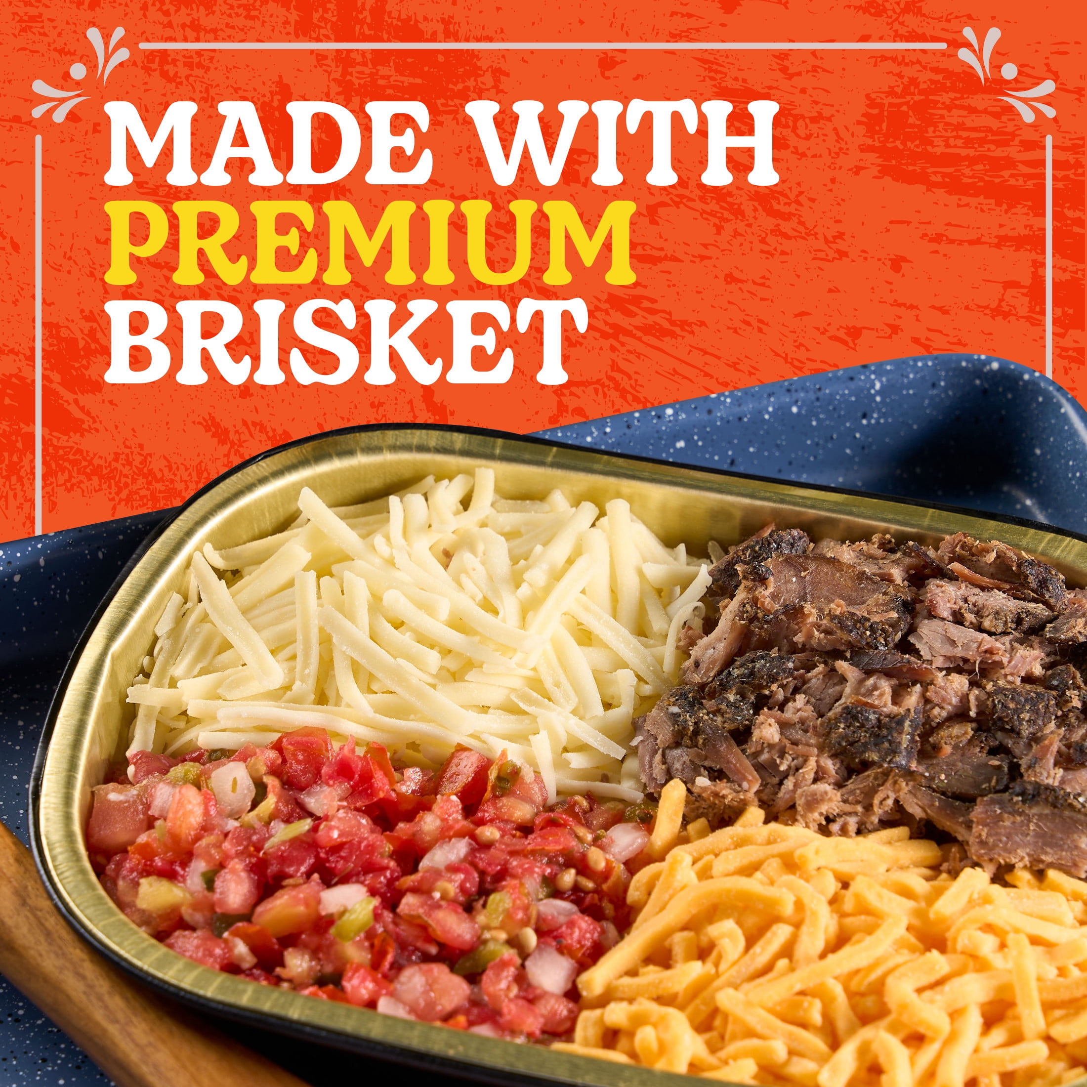 Buena Mesa Queso with Brisket and Pico De Gallo, Cheese Dip, Ready to Cook, 0.48 - 0.65 lb