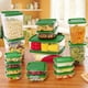 thumbnail image 2 of Juego de 17 piezas de caja de conservación de alimentos frescos B caja de conservación de alimentos frescos de plástico caja de almuerzo para refrigerador caja de almuerzo para microondas, 2 of 5