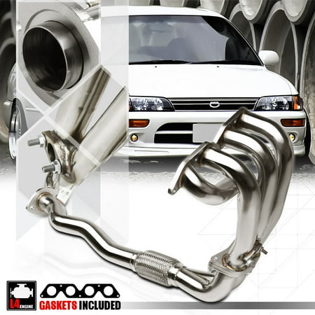 95 Toyota Corolla Sedan Stainless Steel Exhaust Header Manifold for 93-97 Toyota Corolla AE102 7A-FE 1.8 94 95 96 ()