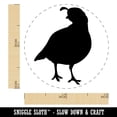 thumbnail image 2 of Walking Quail Bird Solid Self-Inking Rubber Stamp Ink Stamper - Green Ink - Mini 1/2 Inch, 2 of 7