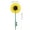 Yellow,A, variant on Spinner Sunflower Windmill, The Wind Sunflower Windmill Printed Sunflower Wind Spinners for Yard and Garden, 3D Printed Optical Illusion Flower Pinwheel Garden Stake
