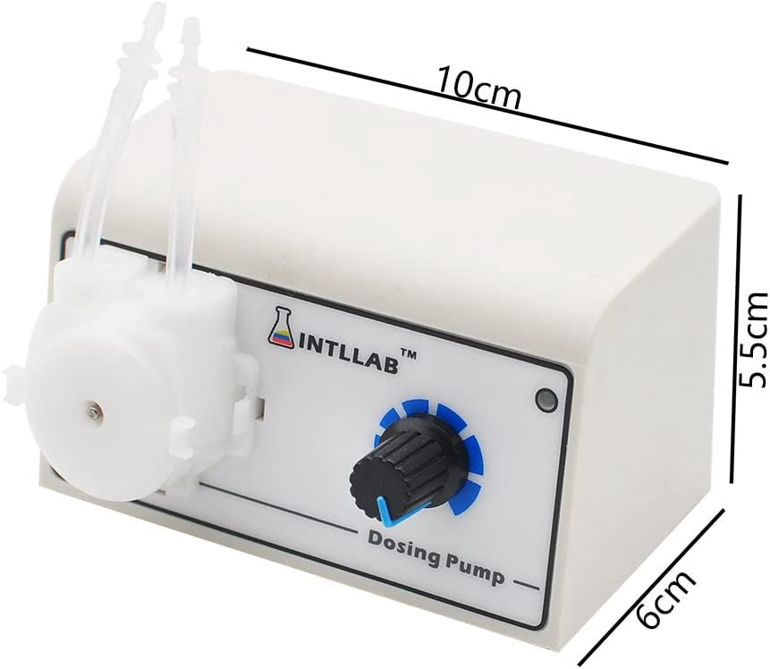 RVKXHD DIY Peristaltic Liquid Pump, 5~100 mL/min, 100-240V, 50HZ/60HZ, Dosing Pump for Aquarium Lab Analytical, Easy Disassembly, Easy To Clean And Maintain, Portable For Wide Use