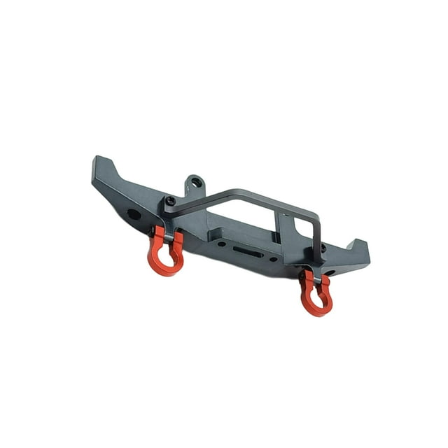 Wweixi Metal Front Bumper Upgrade Parts For WPL C14 C24 1/16 RC Car Titanium Titanium 122x31mm