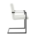 thumbnail image 5 of Modway Savoy Vegan Leather Dining Chairs - Set of 2 in White, 5 of 9