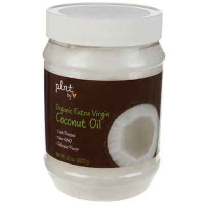 plnt Organic Extra Virgin Coconut Oil  Cold Pressed, NonGMO  Perfect For Cooking, Delicious Flavor, 58 Servings per Container (29 Ounces