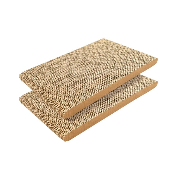 Casas de cartón para gatos, casa para gatos, juguete par, juego de , garra de molienda, rascador para gatos 2 tableros par Yuyangstore Casas de cartón para gatos