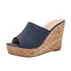 thumbnail image 2 of Novedad de verano, zapatillas de boca de pez con pendiente y tacón alto para mujer de talla grande Wmkox8yii  hj789, 2 of 6
