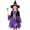 Z05-Purple, variant on ibiyuan Girls Halloween Dress Size 12 Ruffle Sleeve Little Girl Halloween Outfit Print Graphic Clothes for Kids Tulle Tutu Skirt Halloween Dress Party
