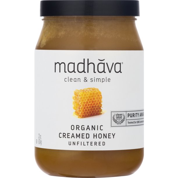 Madhava Organic, Unfiltered Creamed Honey, 22 oz