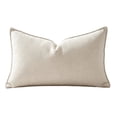 thumbnail image 2 of Yardvibe Long Lumbar Throw Pillow, Soft Linen Decorative Pillow, Vintage Farmhouse Textured Accent Cushion for Sofa couch Bedroom living Room (Beige), 2 of 6
