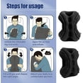thumbnail image 6 of SAHEYER New Upgrade Inflatable Travel Pillow for Sleep Rest, Avoiding Neck and Shoulder Pain, Inflatable Neck Pillow with Free Eye Mask and Earplugs 7.64 x 5.94 x 4.57 inches ,1.08 Ib (Black), 6 of 8