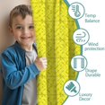 thumbnail image 3 of Yellow Woven Texture Pattern Kids Curtains,Childrens Insulated Curtains Set Of 2,Bedroom Essentials,Teen Room Decor 42"X84", 3 of 5