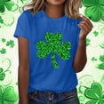 thumbnail image 1 of TaTaai Womens Casual St Patrick's Day Printed Top Short Sleeve Round Neck Loose Fit T Shirt Fashion Blouse Soft Lightweight Comfortable for Spring Daily Gift, 1 of 5