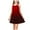 Red, variant on ShomPort Camisole Dresses for Girls Gradient Color Sleeveless Halter Neck Loose Sundress Summer Vacation Beach Daily Dresses
