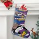 thumbnail image 2 of Sylvester y Piolín Tema: Calcetines de Navidad, fino lino blanco para colgar en escaleras y chimenea, decoración navideña para el hogar, regalo de Navidad.54cm×38cm, 2 of 5