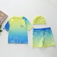 thumbnail image 2 of Godom Boys Swim Set Kids Short Sleeve Sunsuit Swimwear Sets Toddler to Big Kid Sizes, 2 of 7