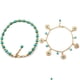 thumbnail image 1 of Vintage Turquesa Tobillera con Cadena Tobillo Descalza Joyería, 1 of 9